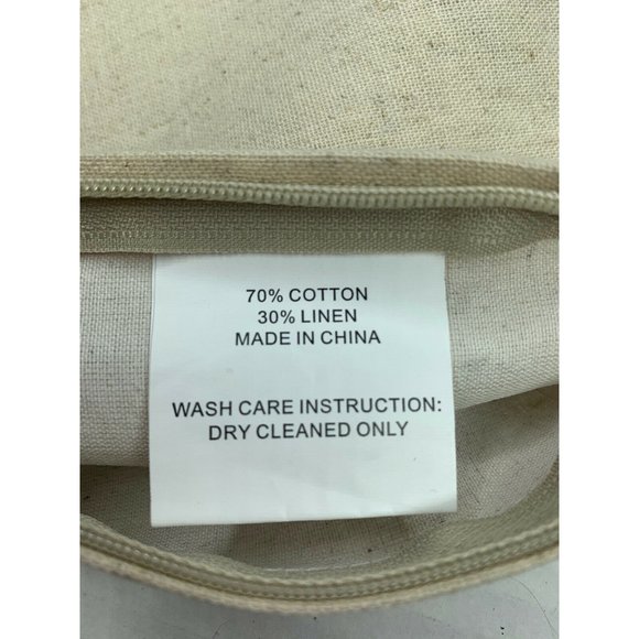 Ahoy Nautical Pillow Shams (2) Linen Blend NEW - Picture 6 of 6